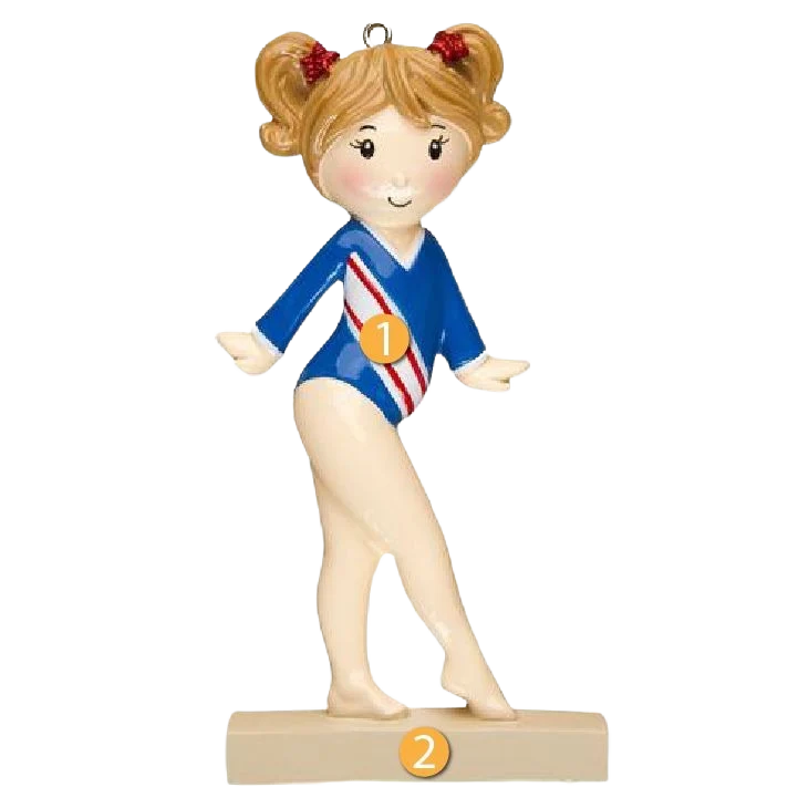 Genuine PolarX Personalized Gymnast Ornament Recyclable