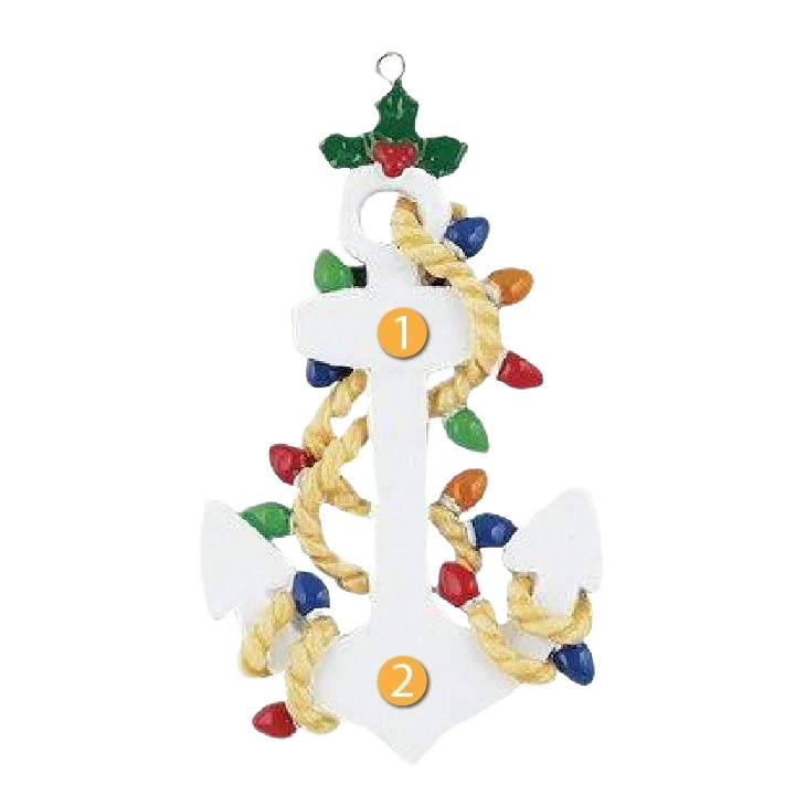 Lightweight Rudolph Me Personalized Anchors Away Ornament Quality