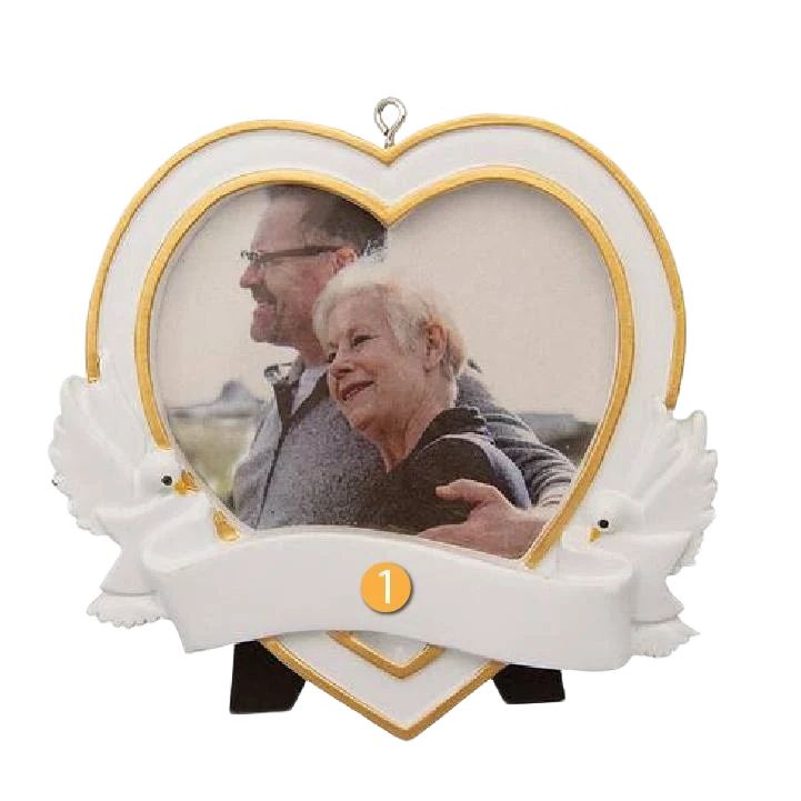 Prestigious PolarX Personalized Memorial Heart Ornament High-Quality