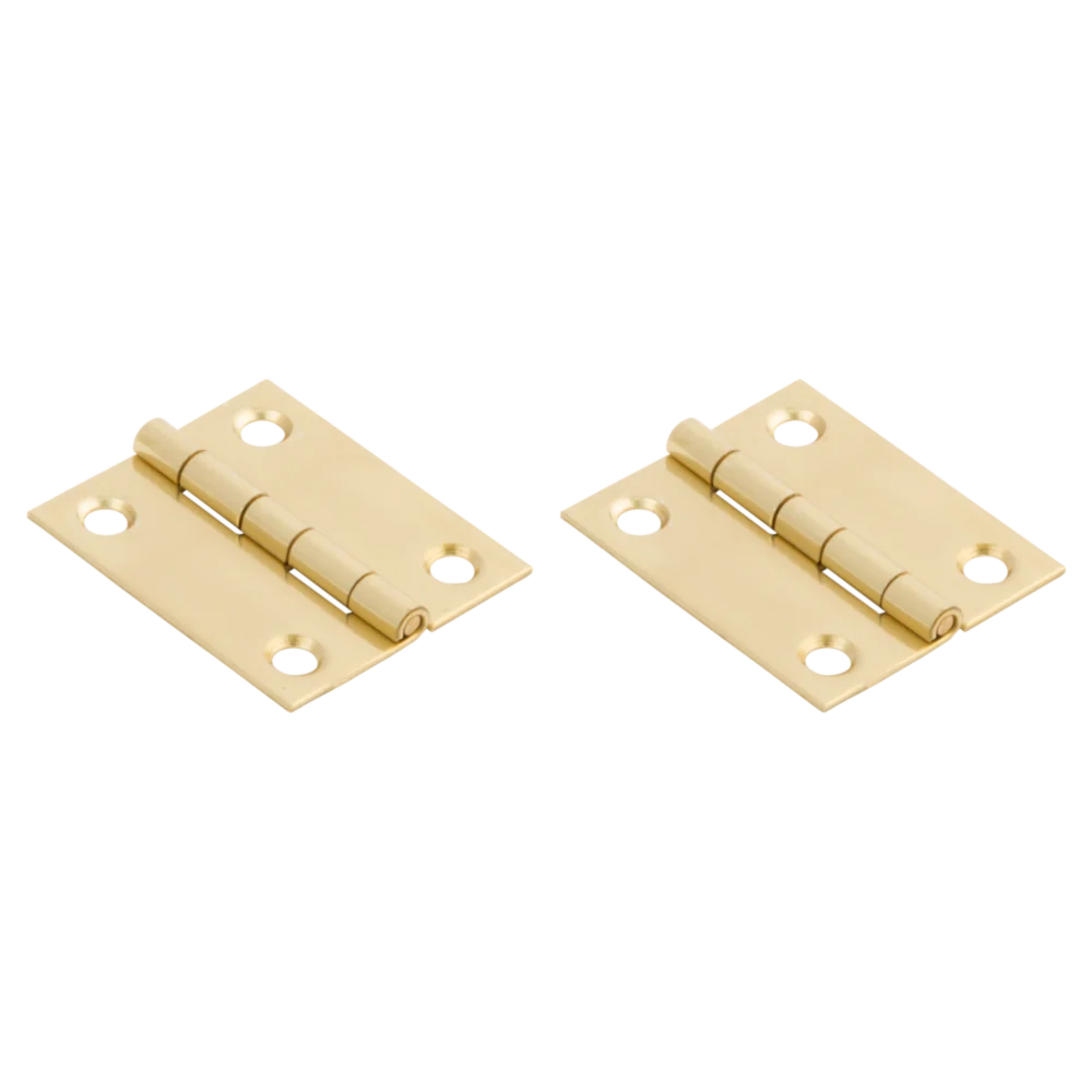 Consistent National Hardware 1-1 2 x 1-1 4 Brass Medium Decorative Hinge 2-Pack Optimized