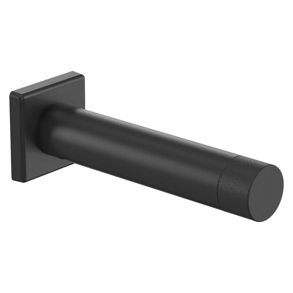 Effective National Hardware 3 Matte Black Reed Door Stop User-Friendly