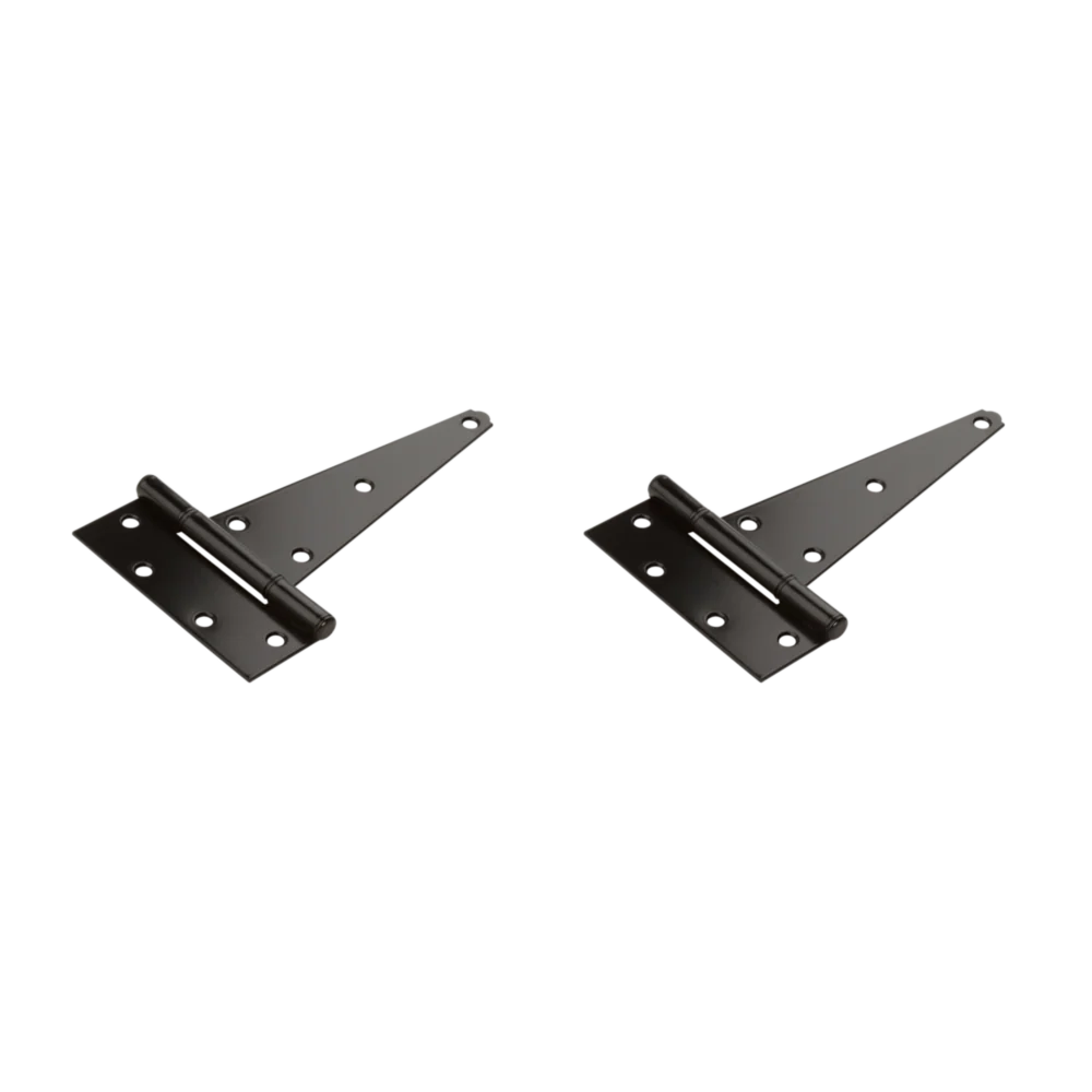 Minimalist National Hardware V286 8 Black Heavy-Duty Tee Hinge 2-Pack Innovative