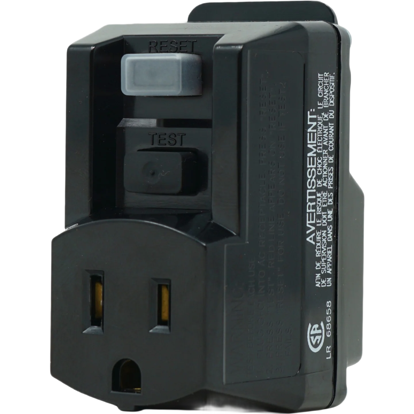 Fast Yellow Jacket 15A 120V GFCI Portable Plug-In Adapter Healthy