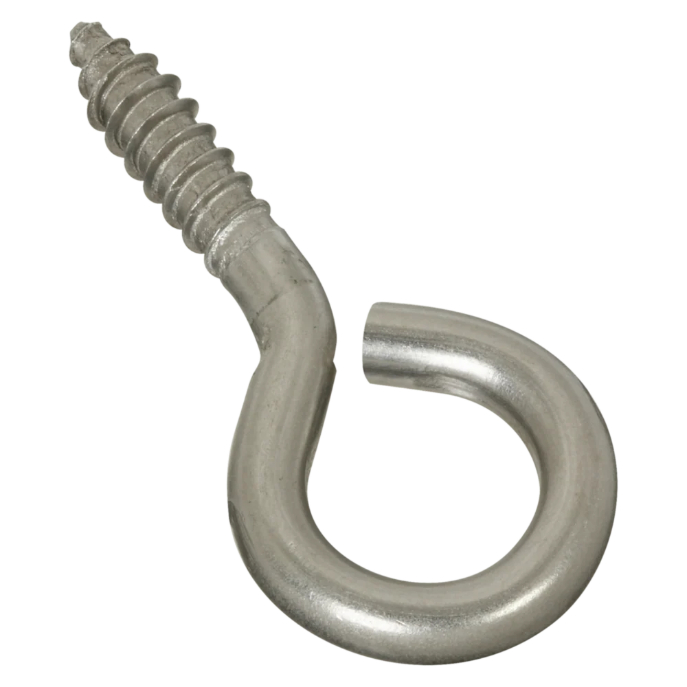 Efficient National Hardware 2 Stainless Steel Large Screw Eye Flexible