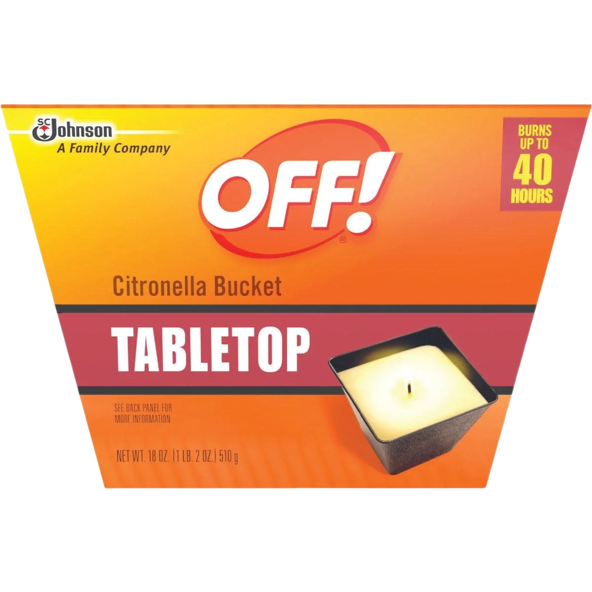 User-Friendly OFF Tabletop 1 Wick Citronella Candle Bucket 18 oz. Specialty