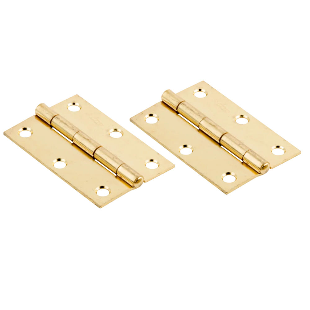 Dependable National Hardware 3 Brass Tight-Pin Narrow Hinge 2 Count Smooth