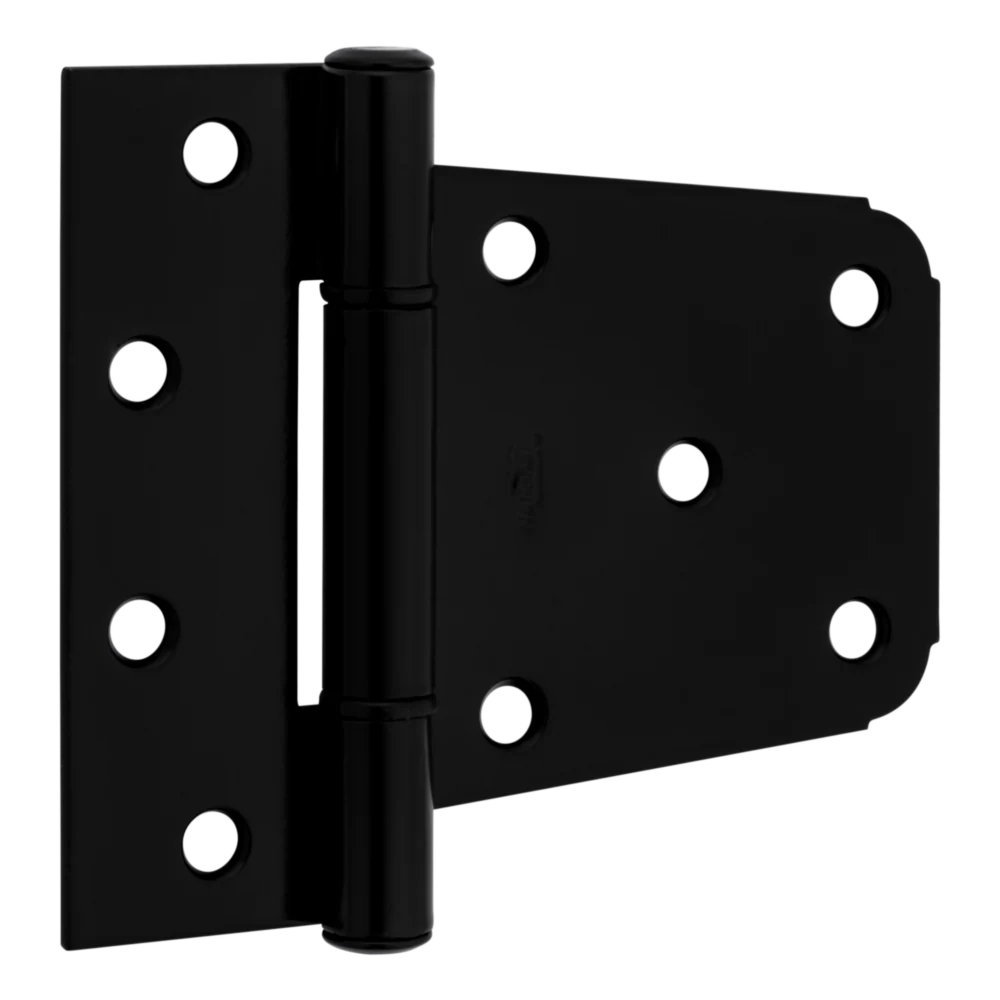 Artisan National Hardware 3-1 2 Black Heavy-Duty Gate Hinge Enhanced