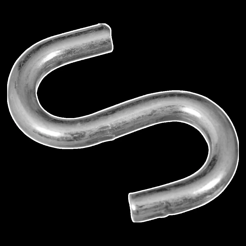 Premium National Hardware 1-1 2 Zinc Heavy Open S Hook 4 Ct. Prestigious