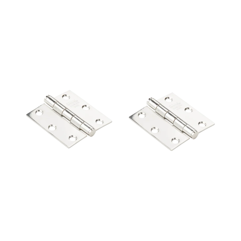 Professional National Hardware 2-1 2 Square Stainless Steel Door Hinge 2-Pack Premium