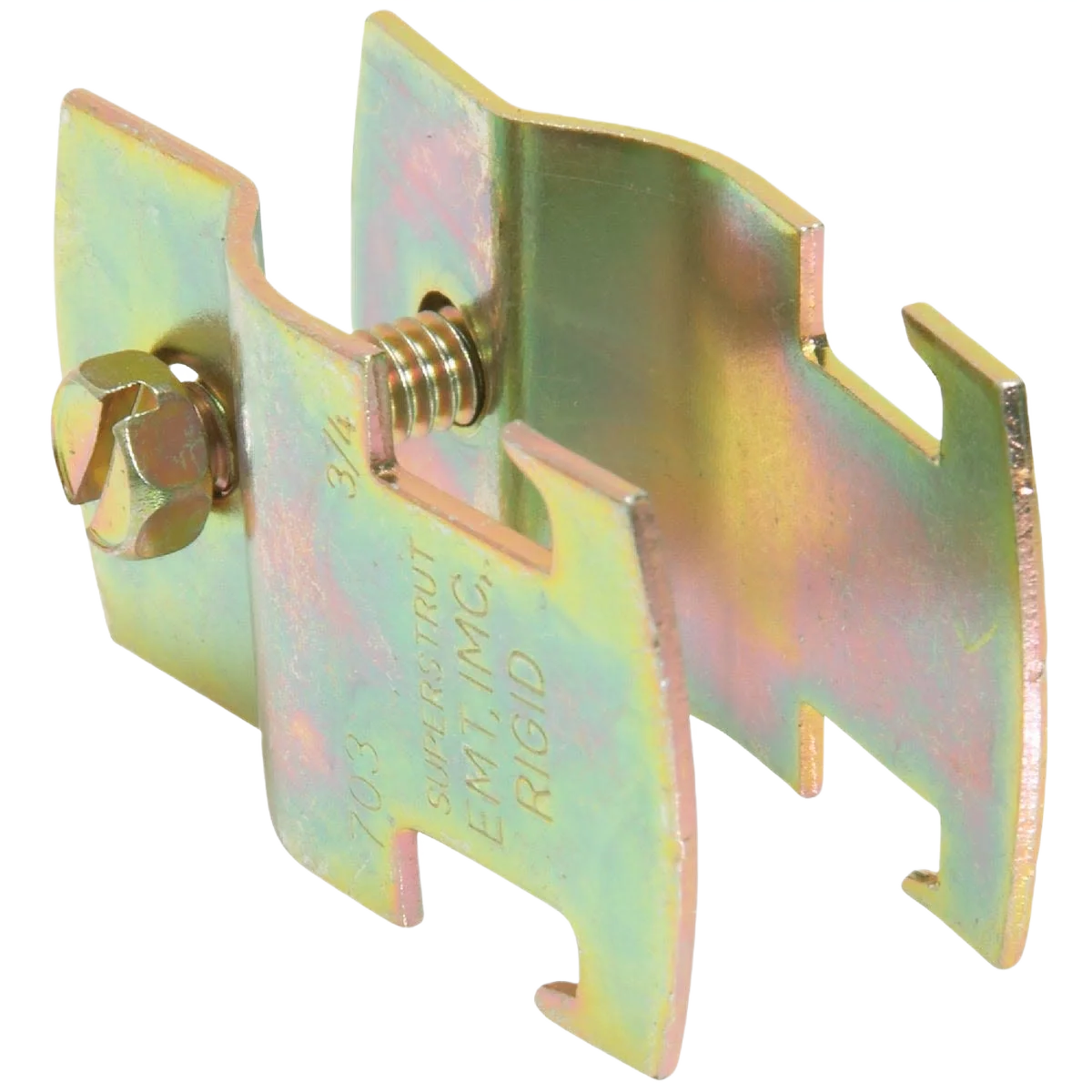 Reusable Superstrut 3 4 Gold Electroplated Zinc Universal Pipe Clamp Next-Generation