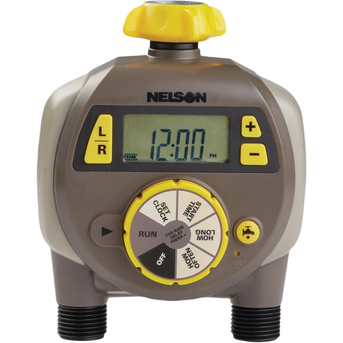 Original Nelson Electronic Dual Outlet Watering Timer with LCD Display Outstanding