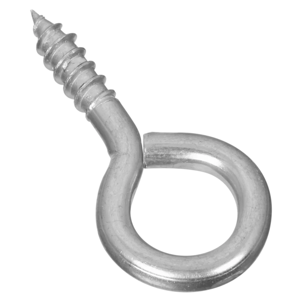 Flexible National Hardware 6 Zinc Large Screw Eye 4 Ct. Exclusive