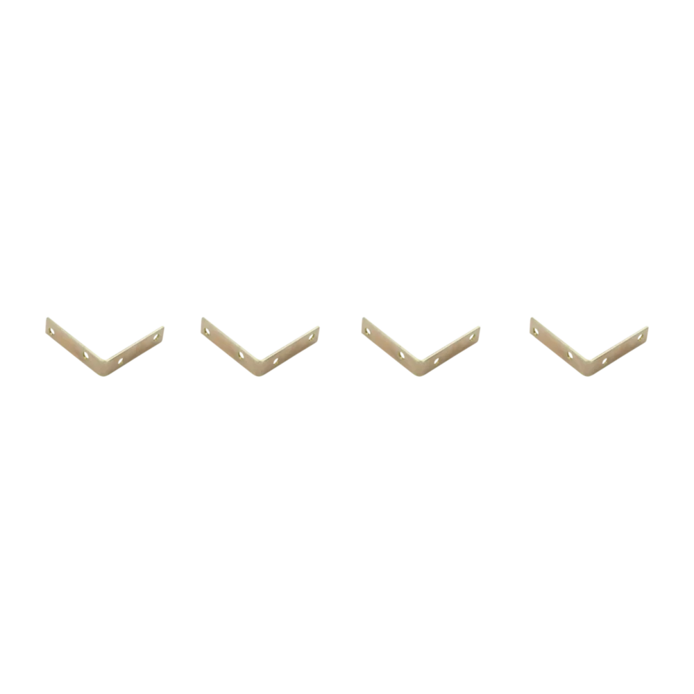 Outstanding National Hardware 3 x 3 4 Brass Steel Corner Brace 4-Count Traditional
