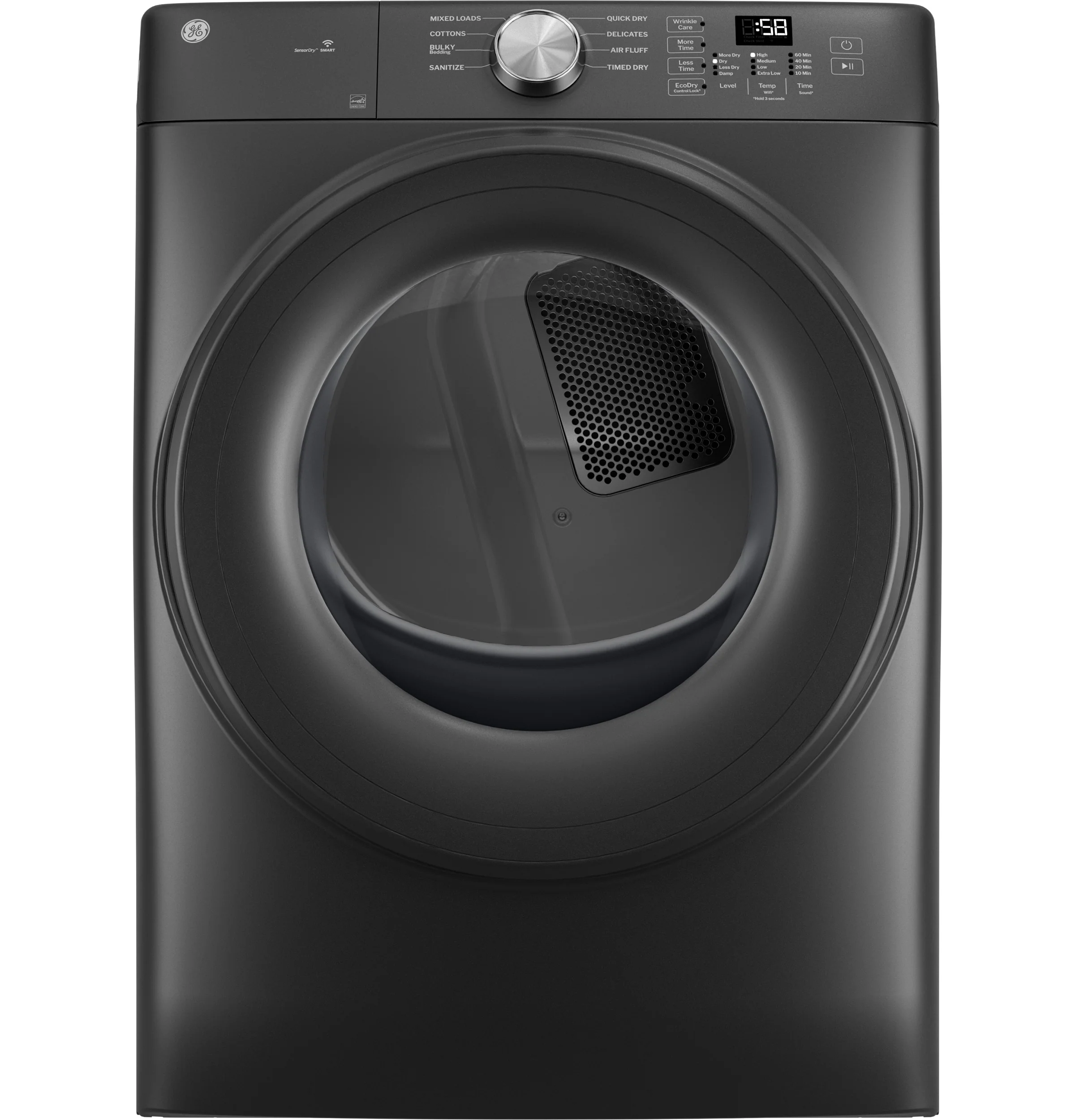 Selected GE® ENERGY STAR® 7.8 cu. ft. Capacity Smart Front Load Electric Dryer Safe
