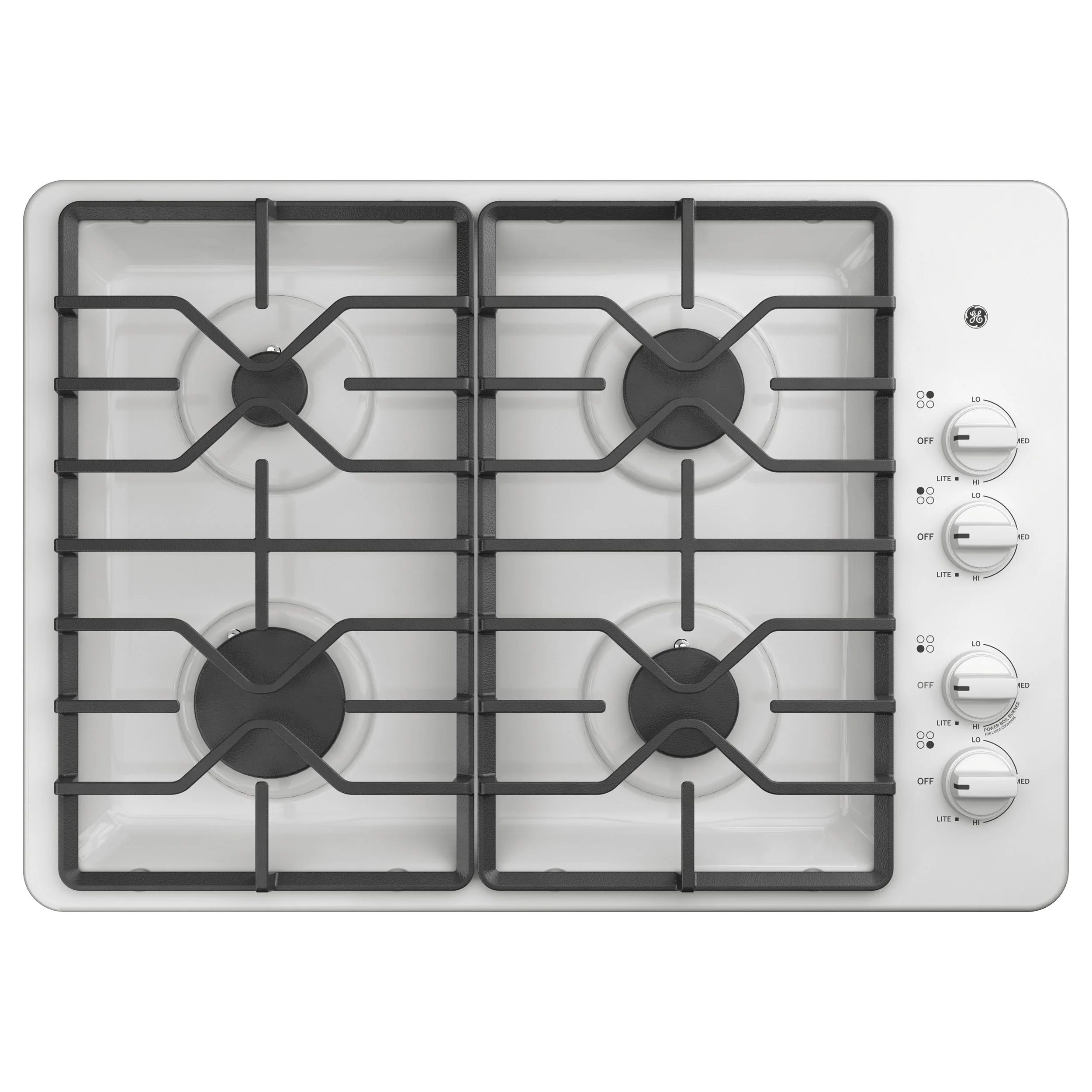 Crafted GE® 30 Built-In Gas Cooktop with Dishwasher-Safe Grates Durable