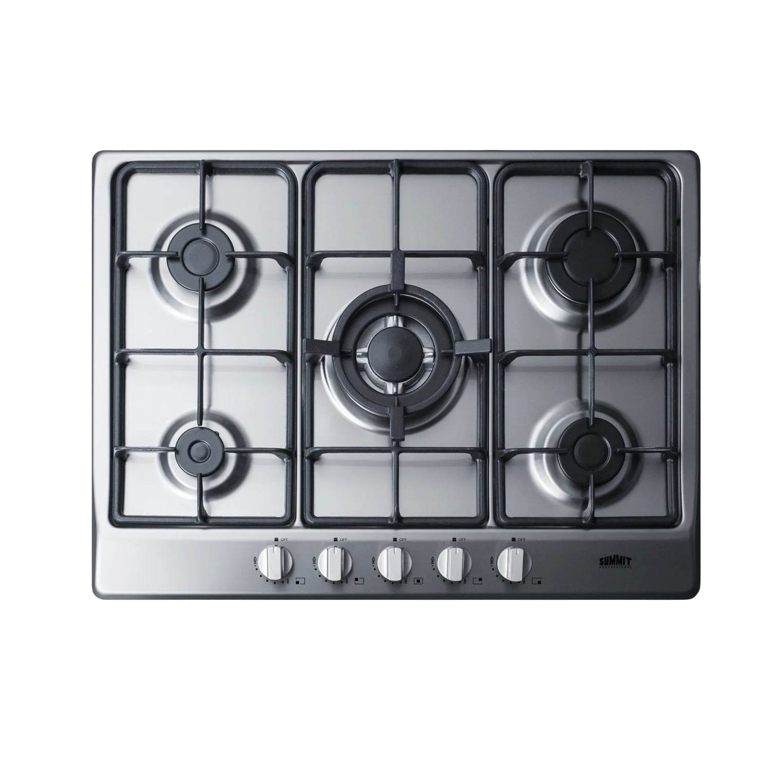 Expertly Made 27 Wide 5-Burner Gas Cooktop Durable