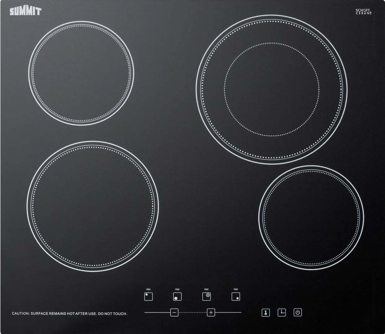 Outstanding 24 Wide 230V 4-Burner Radiant Cooktop Exclusive
