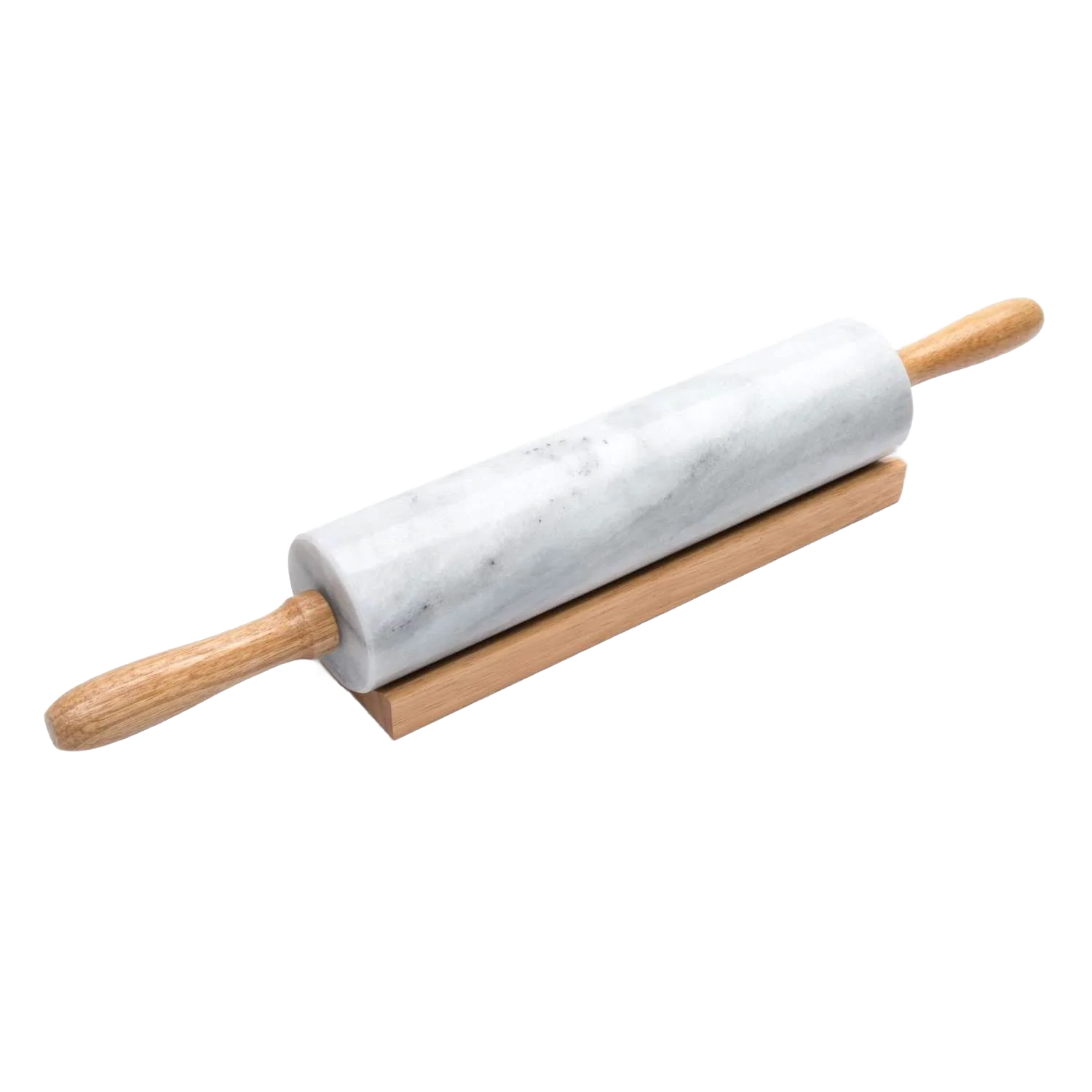 Pure Marble Rolling Pin w Stand Reusable