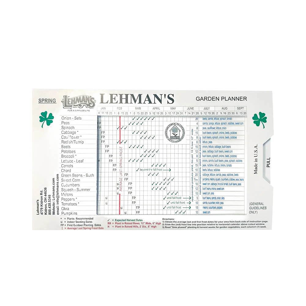 Durable Lehman’s Garden Planner High-Grade