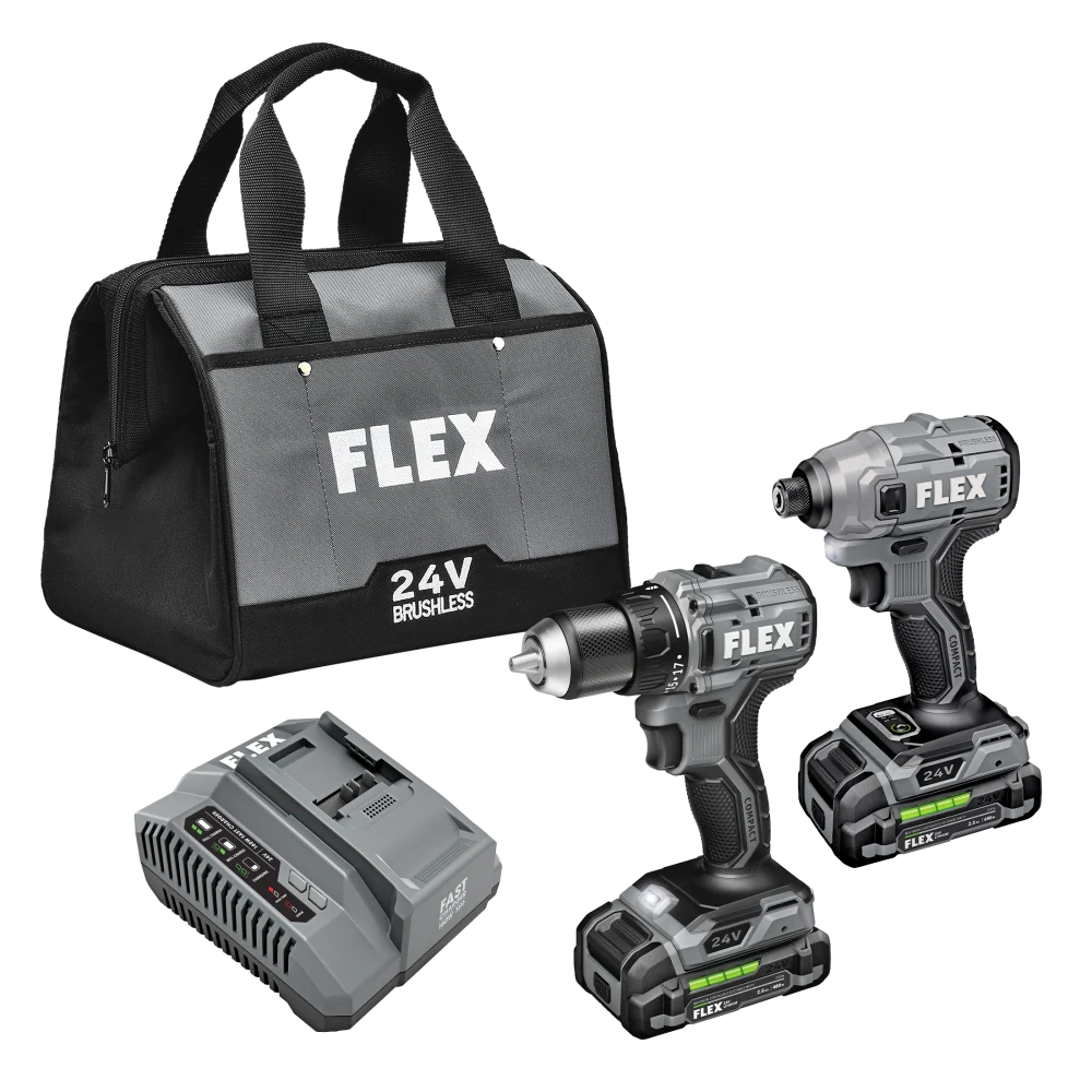 Elegant FLEX Compact Drill Driver Compact Impact Driver Combo Kit Refined