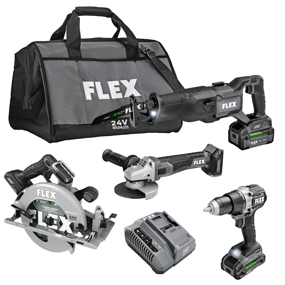 Selected FLEX 24V 4-Tool Cutting Combo Kit Practical
