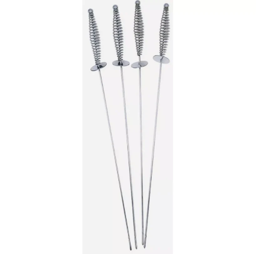 Safe Mr Bar-B-Q 17 In. BBQ Skewers With Cool Touch Handles 4-pk Specialty