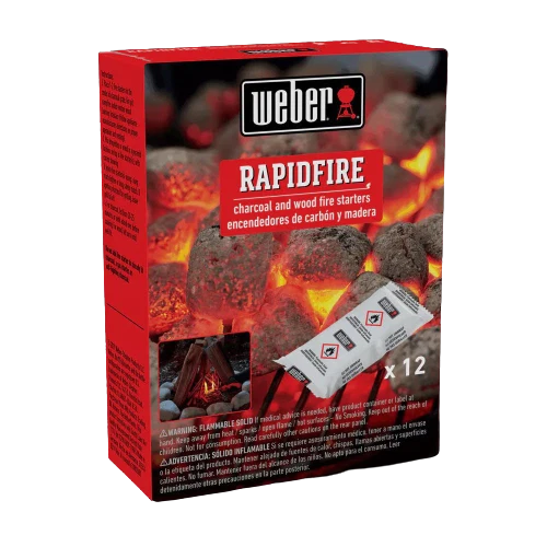 Proven Weber Rapidfire Fire Starters 12pk Clean