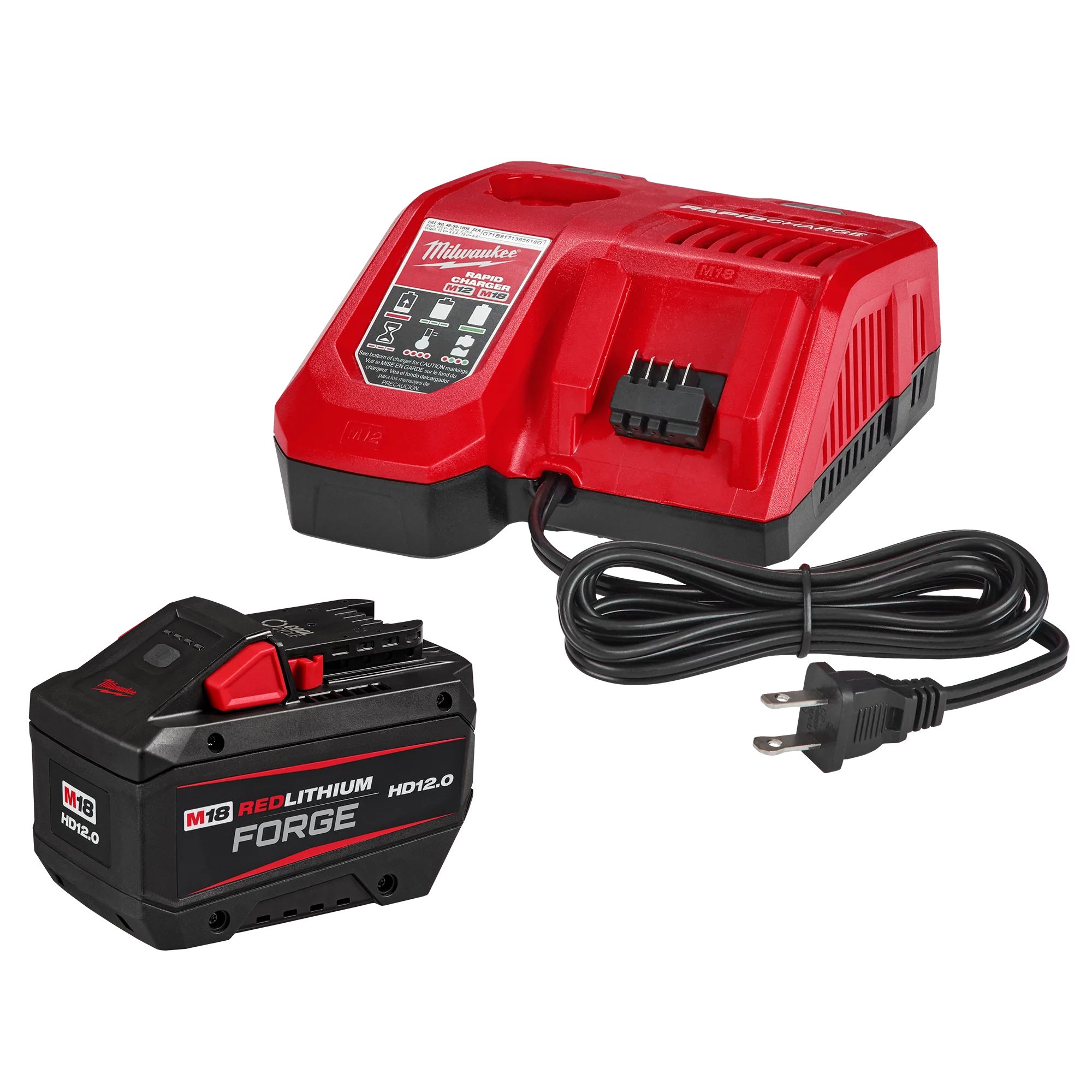 Fine Crafted Milwaukee M18™ REDLITHIUM™ FORGE™ HD12.0 Starter Kit Refined