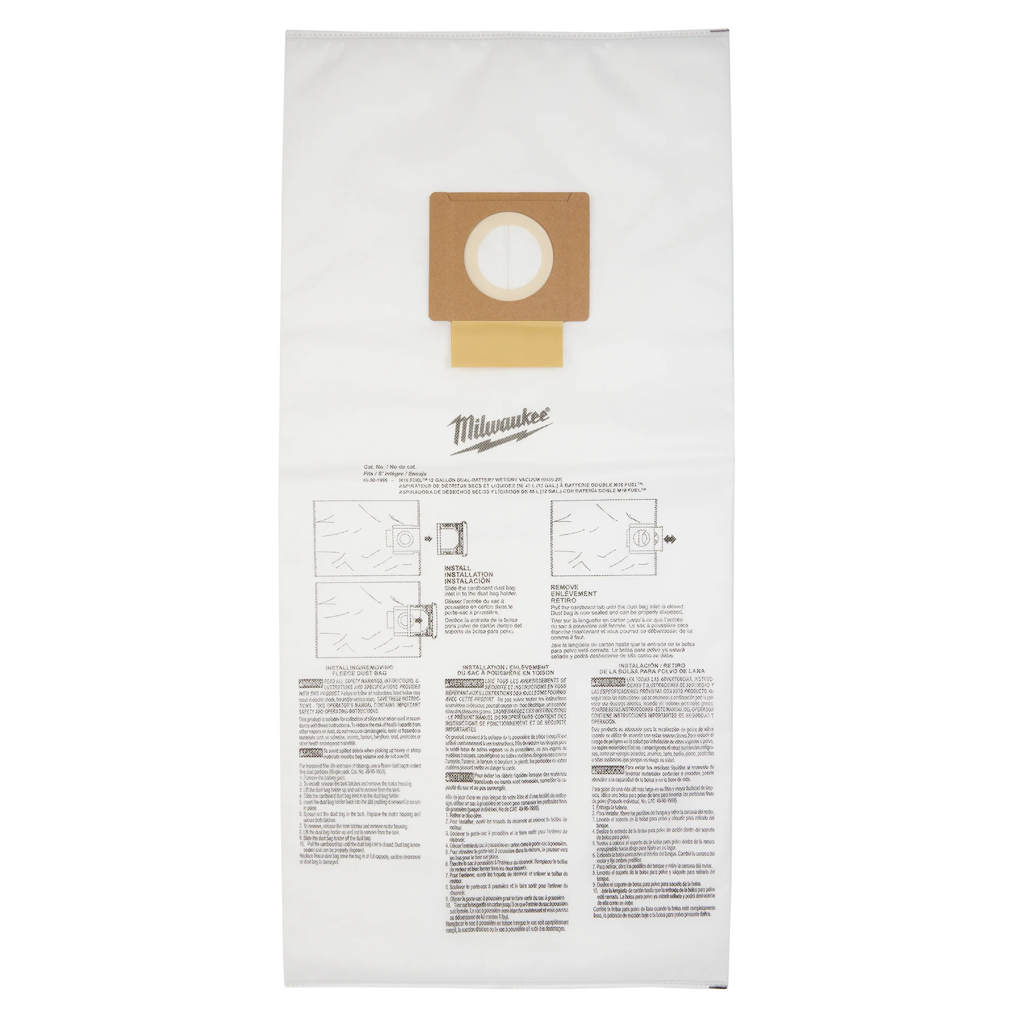 Minimalist Milwaukee Fleece Dust Bags 5PK – 12 Gallon Sustainable