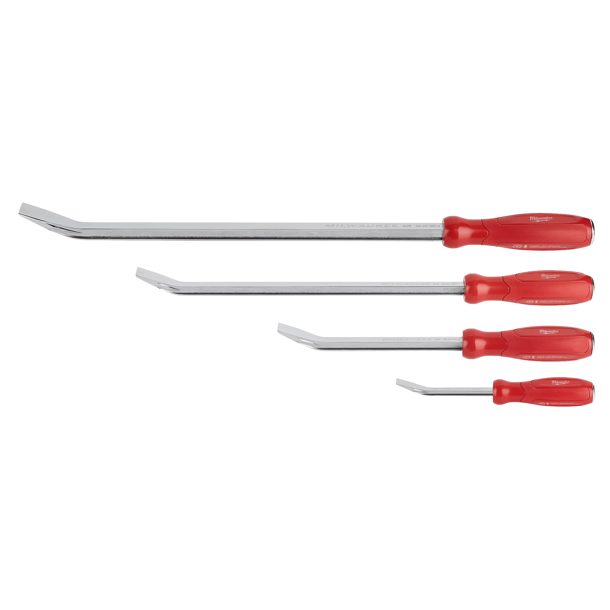 High-End Milwaukee 4pc Pry Bar Set Powerful