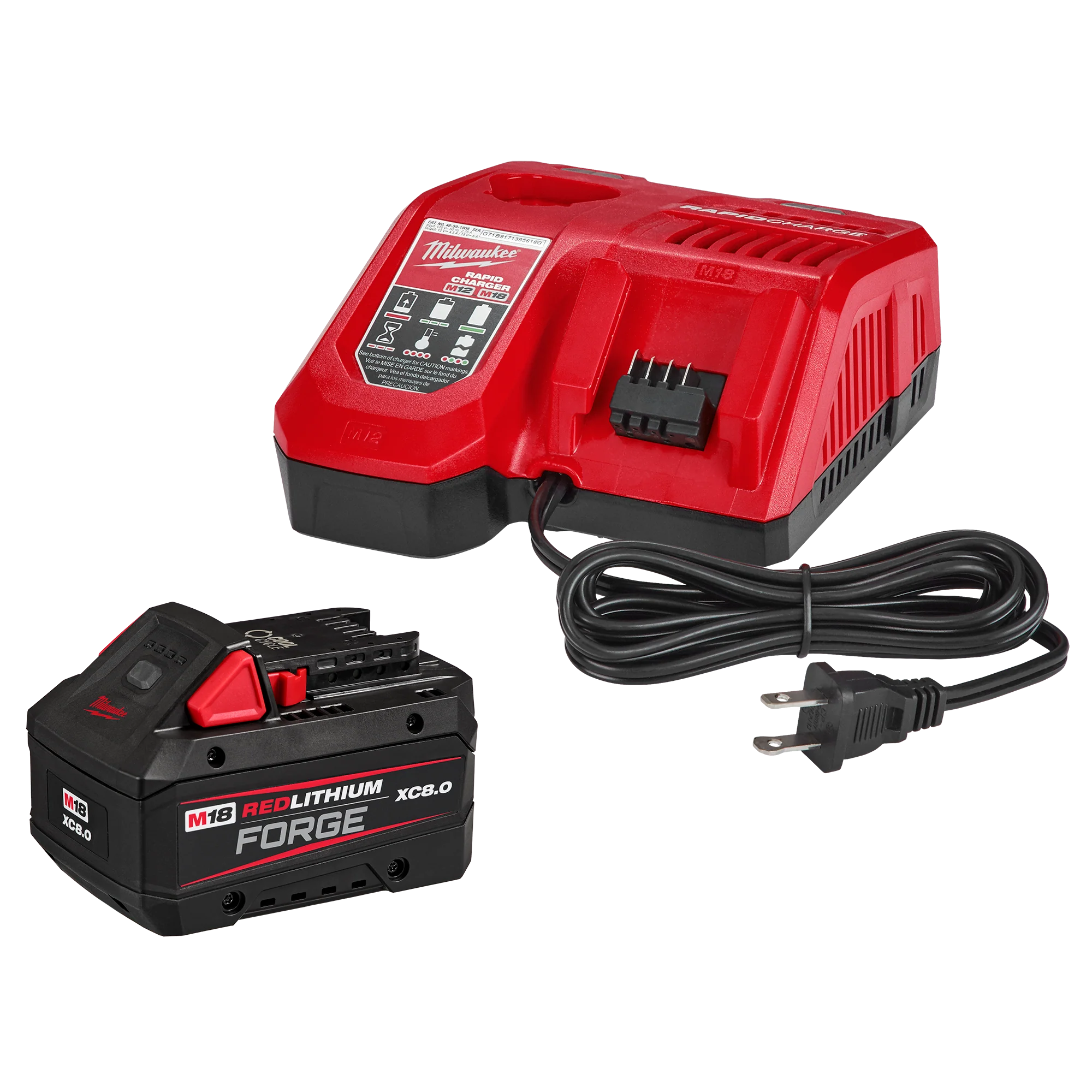 Efficient Milwaukee M18™ REDLITHIUM™ FORGE™ XC8.0 Starter Kit Selected