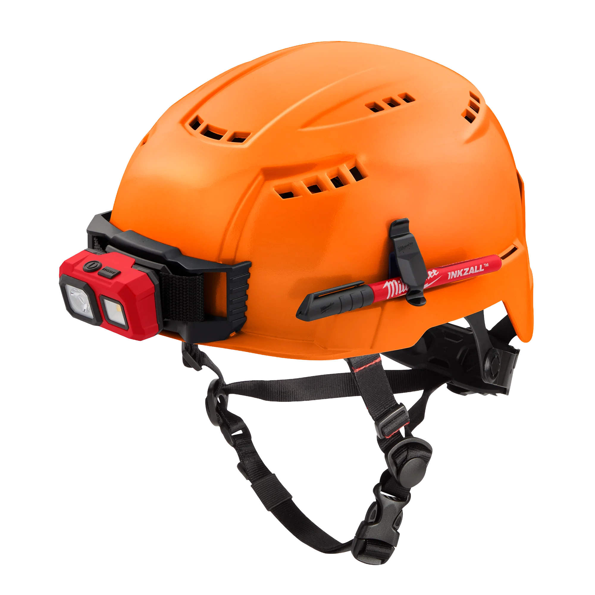 Solid Milwaukee BOLT™ Orange Vented Safety Helmet USA – Type 2 Class C Carefully Designed