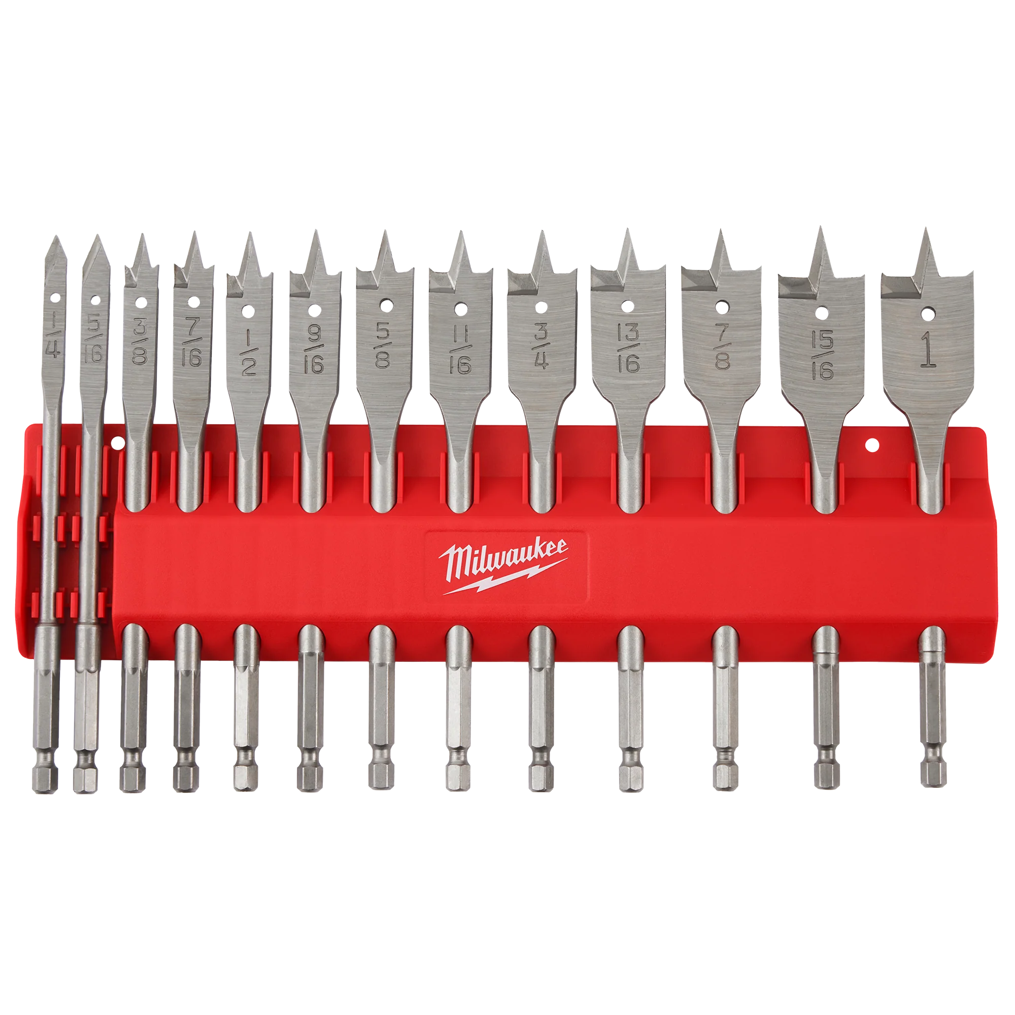 Casual Milwaukee 13PC Flat Boring Bit Set Premium