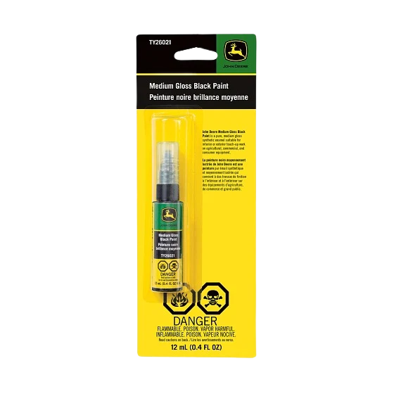 Enhanced John Deere TY26021 0.4 Oz. Medium Gloss Black Paint Pen Premium Material