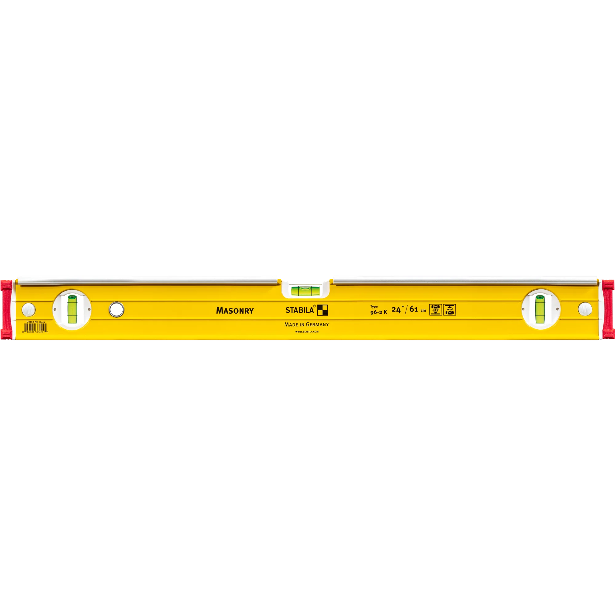 Clean Stabila 24 ″ 60 cm Type 196-2 K Mason Level Solid