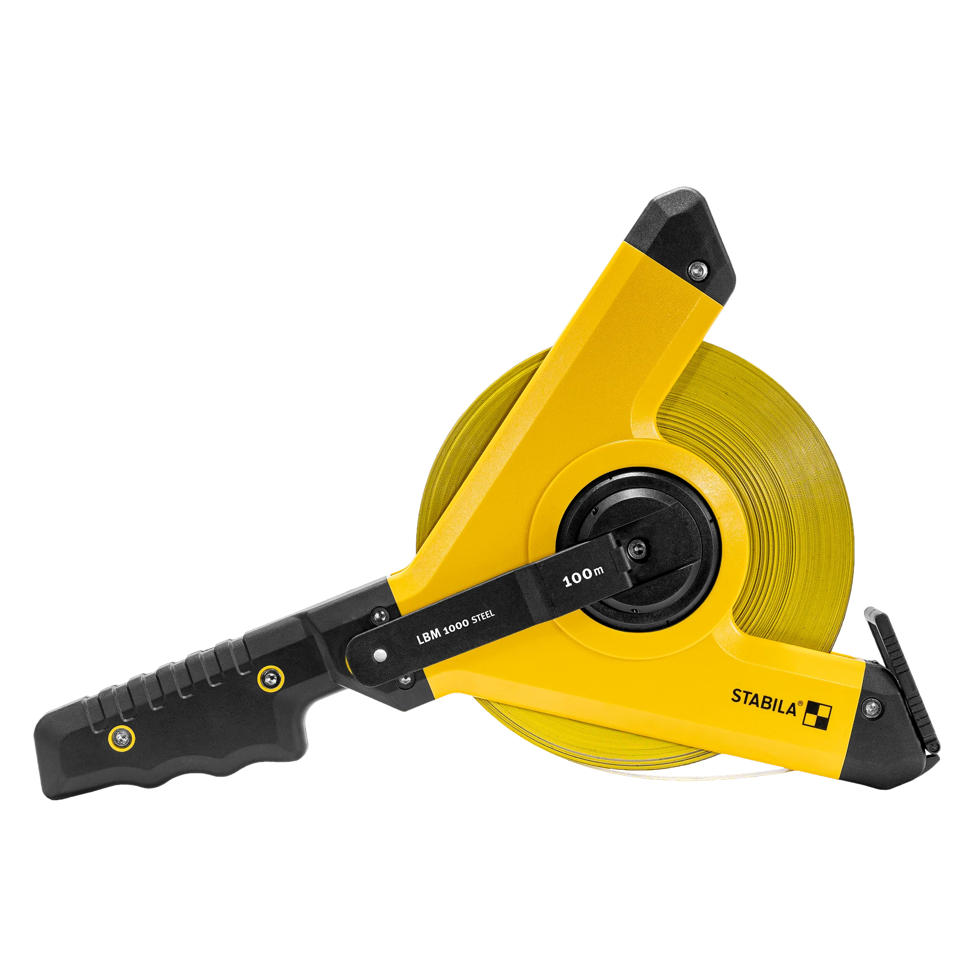 Reusable Stabila 100m LBM 1000 Steel Blade Metric Open Reel Measuring Tape Eco-Friendly