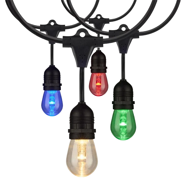 Outstanding Satco 24′ LED String Light RGBW with Infrared Remote Verified