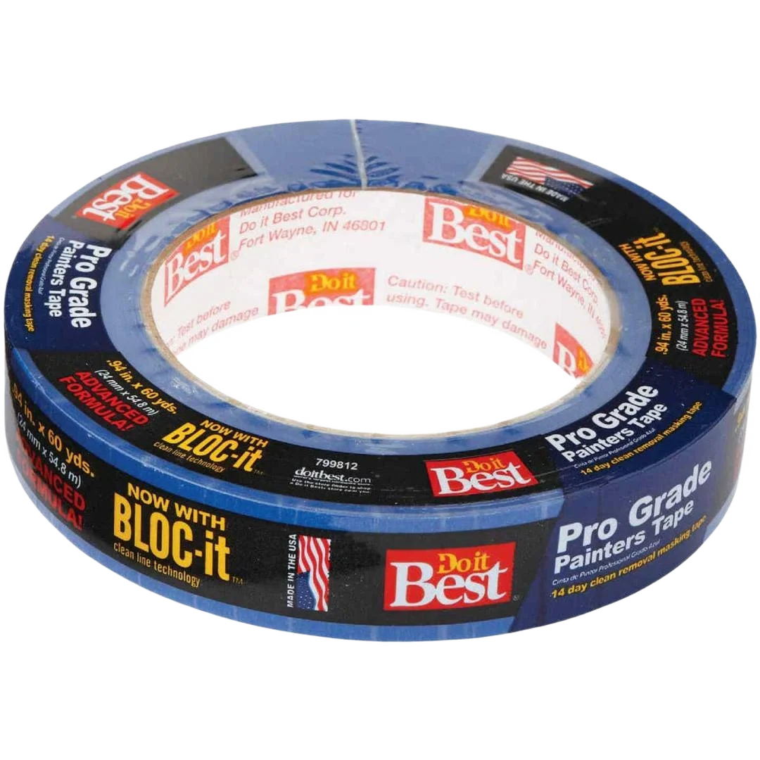 Healthy Do it 0.94 in. x 60 yd. Pro Grade Blue Painter’s Masking Tape User-Friendly