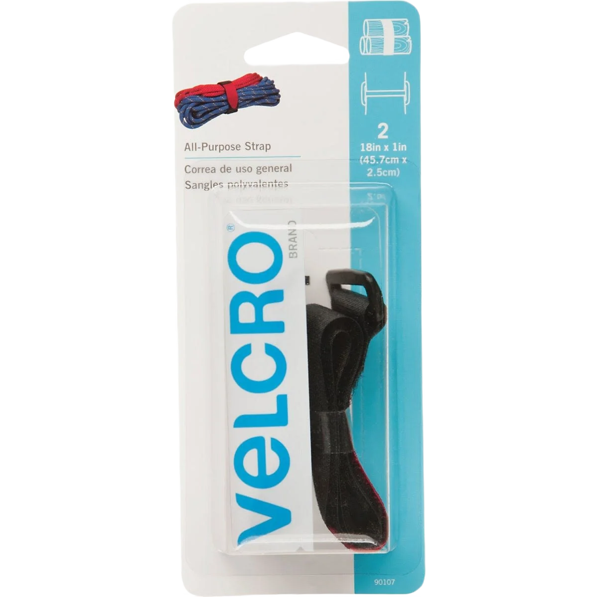 Green VELCRO brand Wrap-A-Strap Fastening Hook Loop Strip System Elite