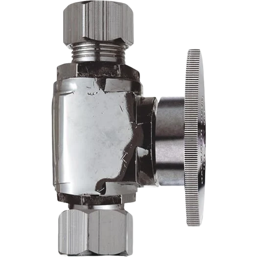 Green Do it 3 8 C X 3 8 OD Chrome Plated Brass Stop Valve Classic