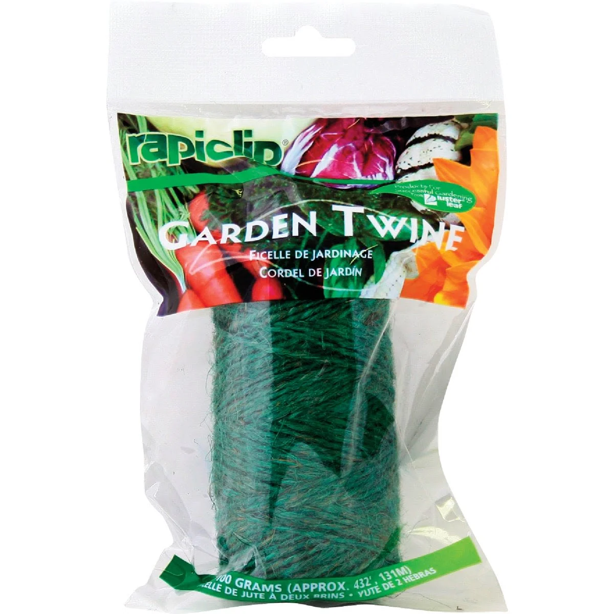 Smooth Rapiclip Green Jute Garden Twine Plant Tie 432 ft. Versatile