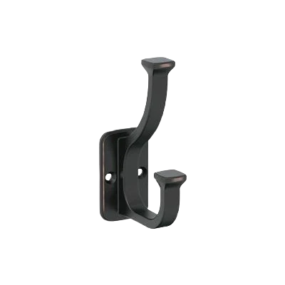 Natural Amerock Alder Two Prong Oil-Rubbed Bronze Decorative Wall Hook Secure
