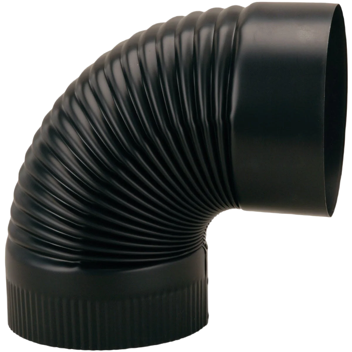 Durable Imperial 7 In. 24 Gauge Black Crimped Elbow Carefully Designed