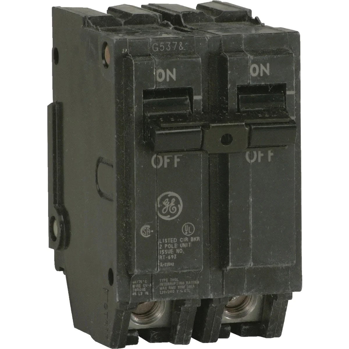Premium GE THQL 20A Double-Pole Standard Circuit Breaker Proven