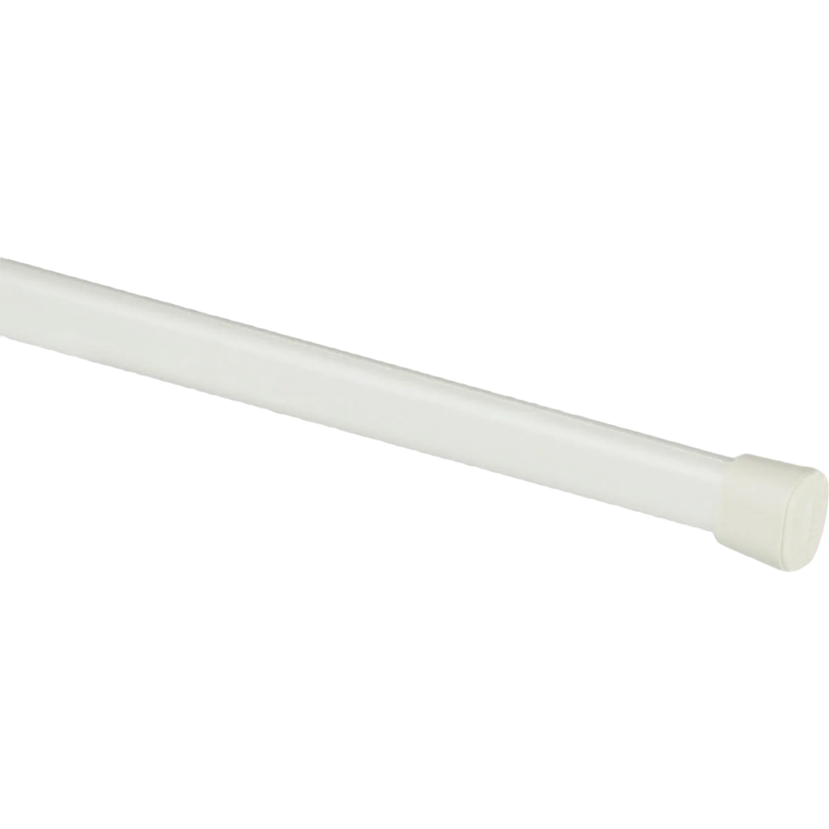 Smooth Kenney White Hansen Oval Spring Tension Rod 36 to 60 in. Comfortable