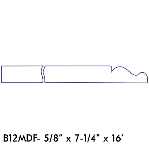 Secure 5 8 in. x 7-1 4 in. x 16 ft. MDF Base Functional