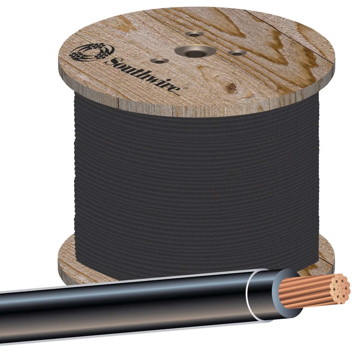 High-Performance Southwire 500 ft. Stranded Black 14 AWG THHN Wire Responsible