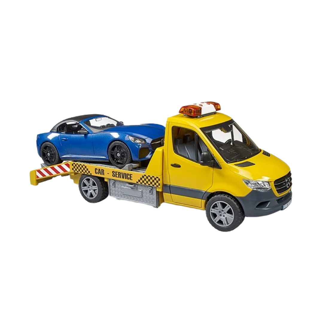 Clean Bruder MB Sprinter Car Transporter and Bruder Roadster Advanced