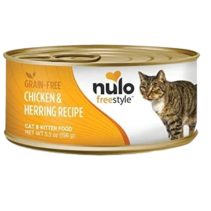 Crafted Nulo style Chicken Herring Canned Cat Food 5.5 oz. Responsible