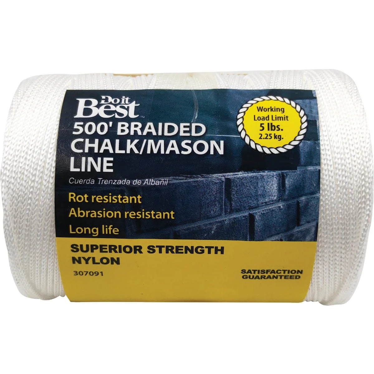 Sophisticated Do it White Braided Nylon Chalk Line 500 ft. Expertly Made